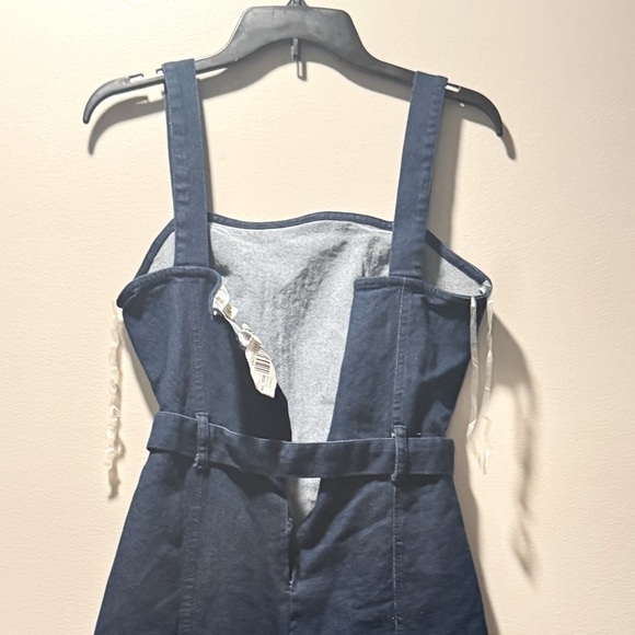 New Planet Gold Women's Short Short Sleeve Square Neck Dress S Day Blue - Picture 9 of 10